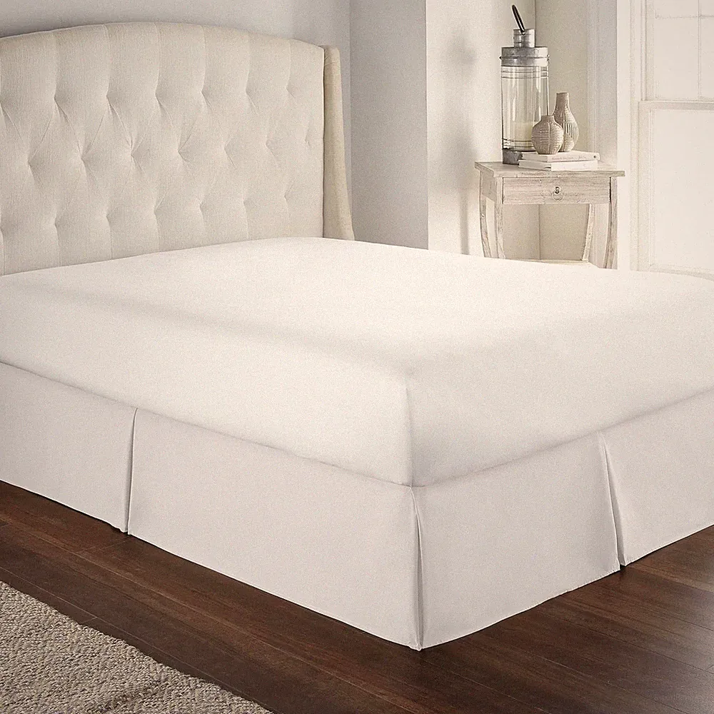 Bed Skirt, 14" Inch Drop with Platform, Box Spring Cover Drape Bed Skirting
