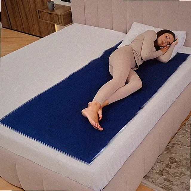 Durable 34"x72" Waterproof Mattress Pad - Stylish Dark Navy for Stain Protection
