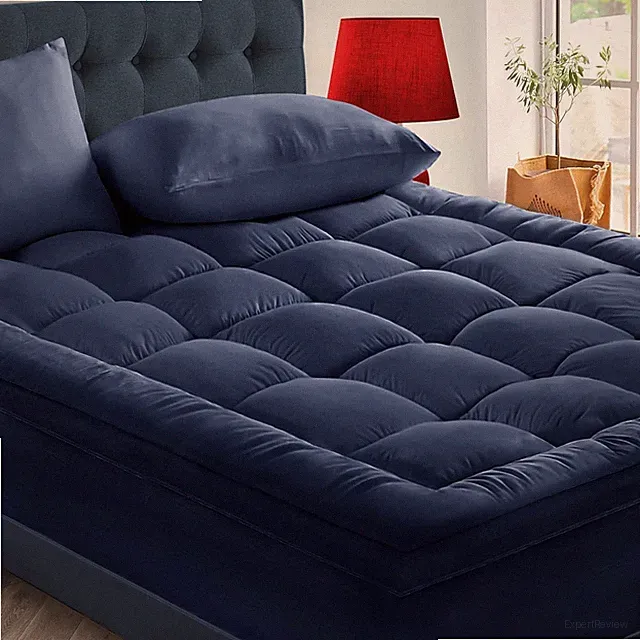 Mattress Topper Extra Thick Cooling Pad Cover for Back Pain & Queen, Twin