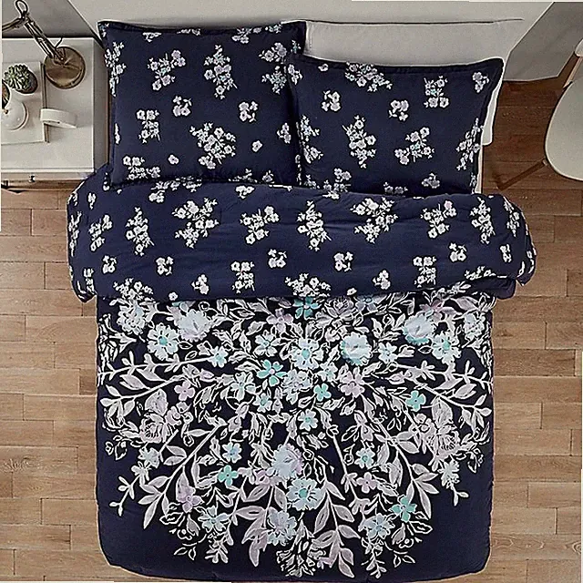 NEW IN PKG Garment Washed Linnea 2-Piece Twin/Twin XL Comforter Set in Navy