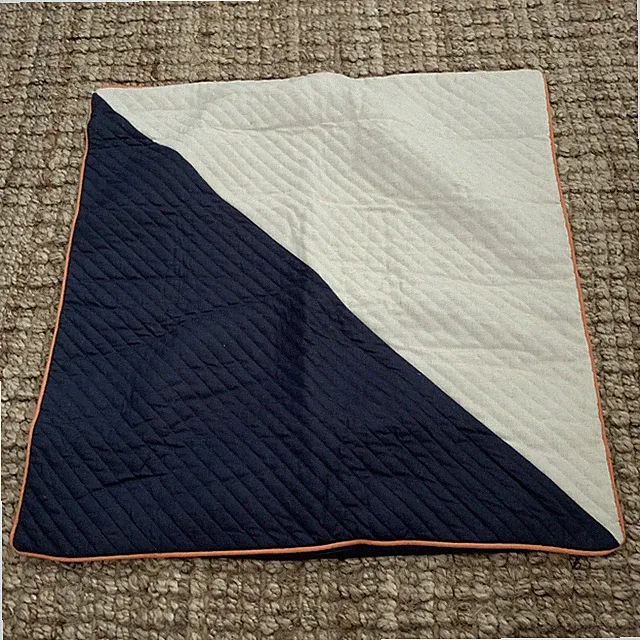 Original Penguin Sham OWEN European Euro Quilted Pillow Navy 26 X 26 Munsingwear