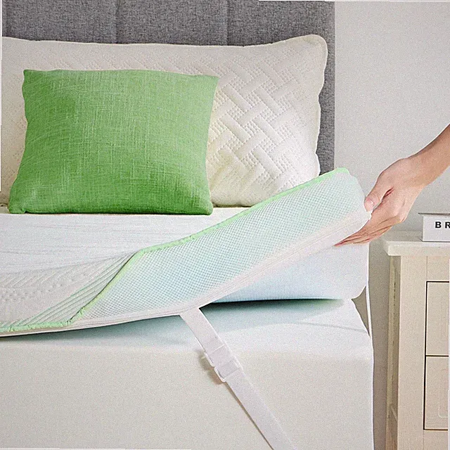 PERLECARE Medium Firm Mattress Topper Queen- 3 Inch Bamboo Memory Foam Bed To...